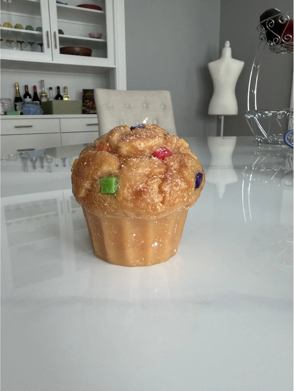 Threshold Jumbo Muffin-Shaped Unscented Candle - New